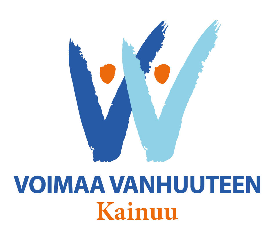 Voimaa vanhuuteen logo, jonka alla Kainuu