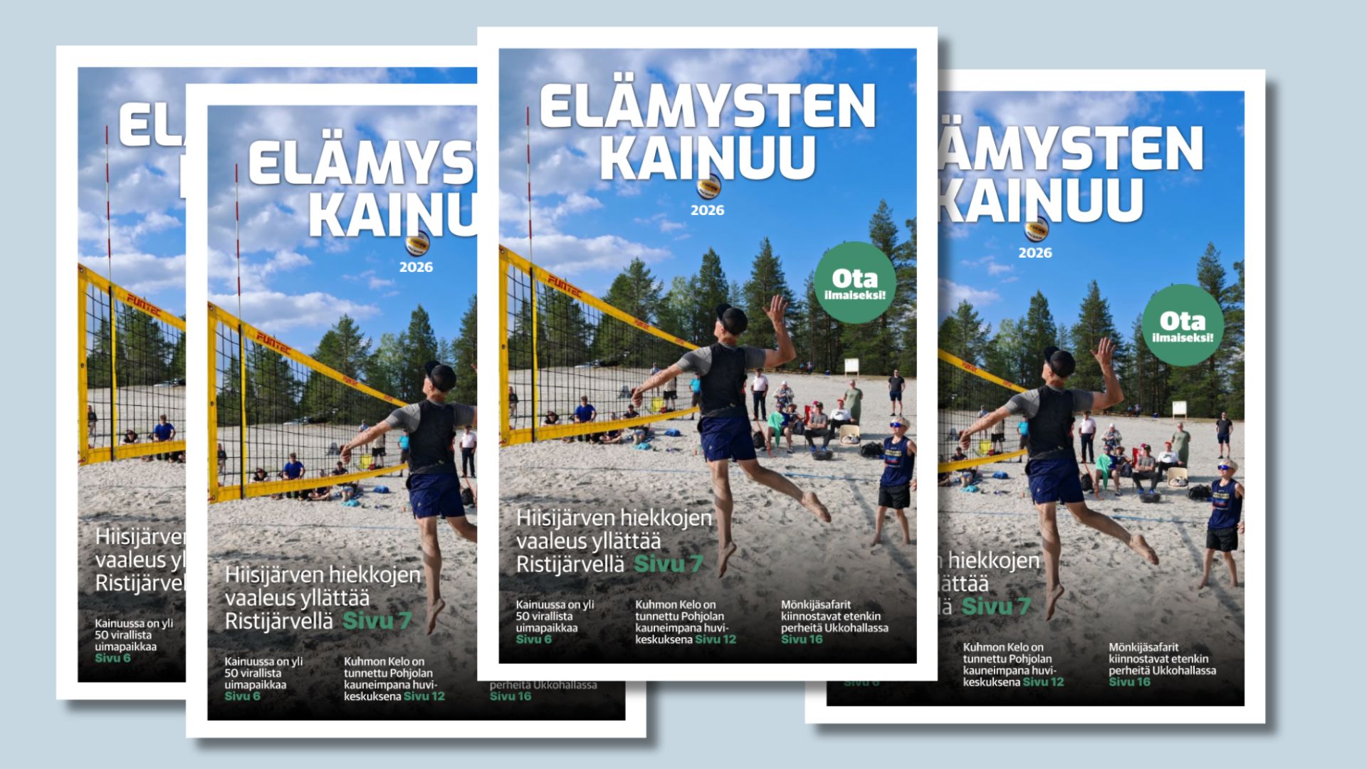 Lehden kansikuvia kollaasimaisessa kuvassa.